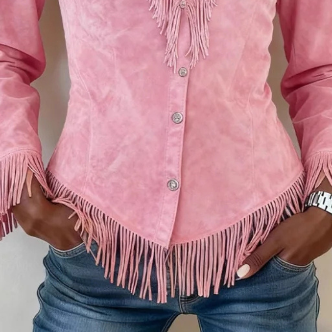Solana│Chemise boutonnée en suède