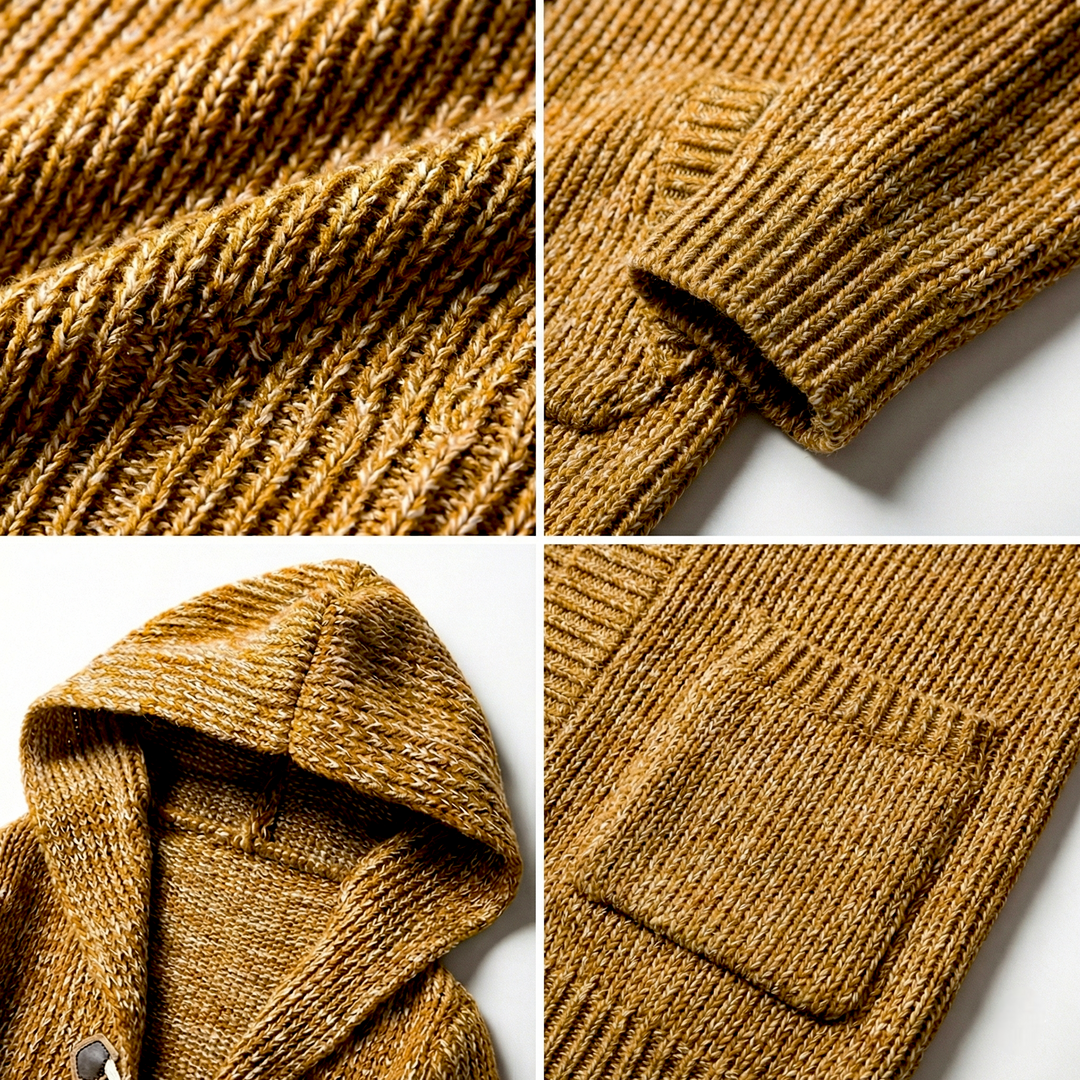 Mélanie | Cardigan à capuche